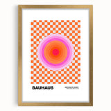 Bauhaus Modern Wall Decor - Contemporary Art Prints with Retro Circles