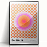 Bauhaus Modern Wall Decor - Contemporary Art Prints with Retro Circles