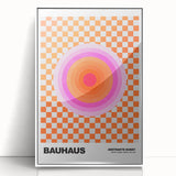 Bauhaus Modern Wall Decor - Contemporary Art Prints with Retro Circles