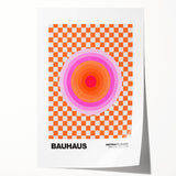Bauhaus Modern Wall Decor - Contemporary Art Prints with Retro Circles