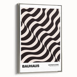 Abstract Modern Art - Contemporary Wall Decor with Wavy Bauhaus Design