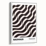 Abstract Modern Art - Contemporary Wall Decor with Wavy Bauhaus Design