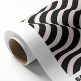 Abstract Modern Art - Contemporary Wall Decor with Wavy Bauhaus Design