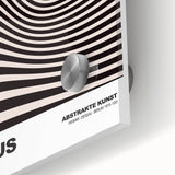 Modern Wall Decor - Abstract Contemporary Art with Wavy Line Design