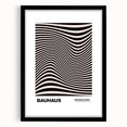Modern Wall Decor - Abstract Contemporary Art with Wavy Line Design