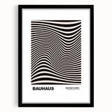 Modern Wall Decor - Abstract Contemporary Art with Wavy Line Design