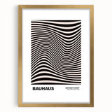 Modern Wall Decor - Abstract Contemporary Art with Wavy Line Design