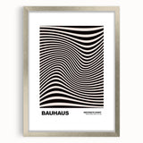 Modern Wall Decor - Abstract Contemporary Art with Wavy Line Design