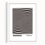 Modern Wall Decor - Abstract Contemporary Art with Wavy Line Design