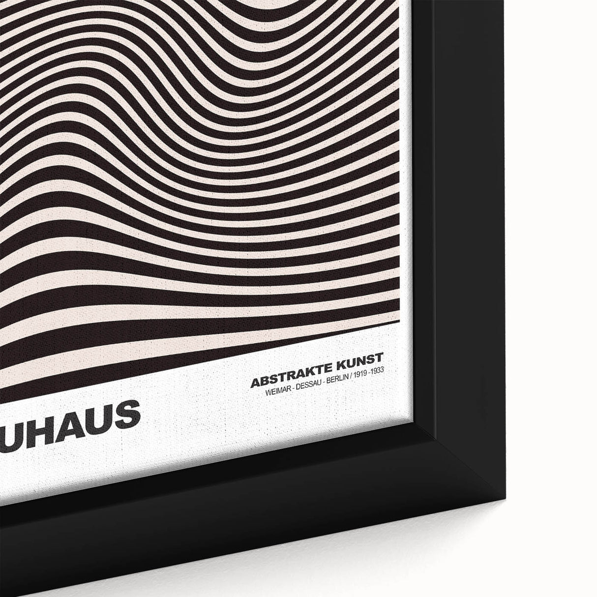 Modern Wall Decor - Abstract Contemporary Art with Wavy Line Design