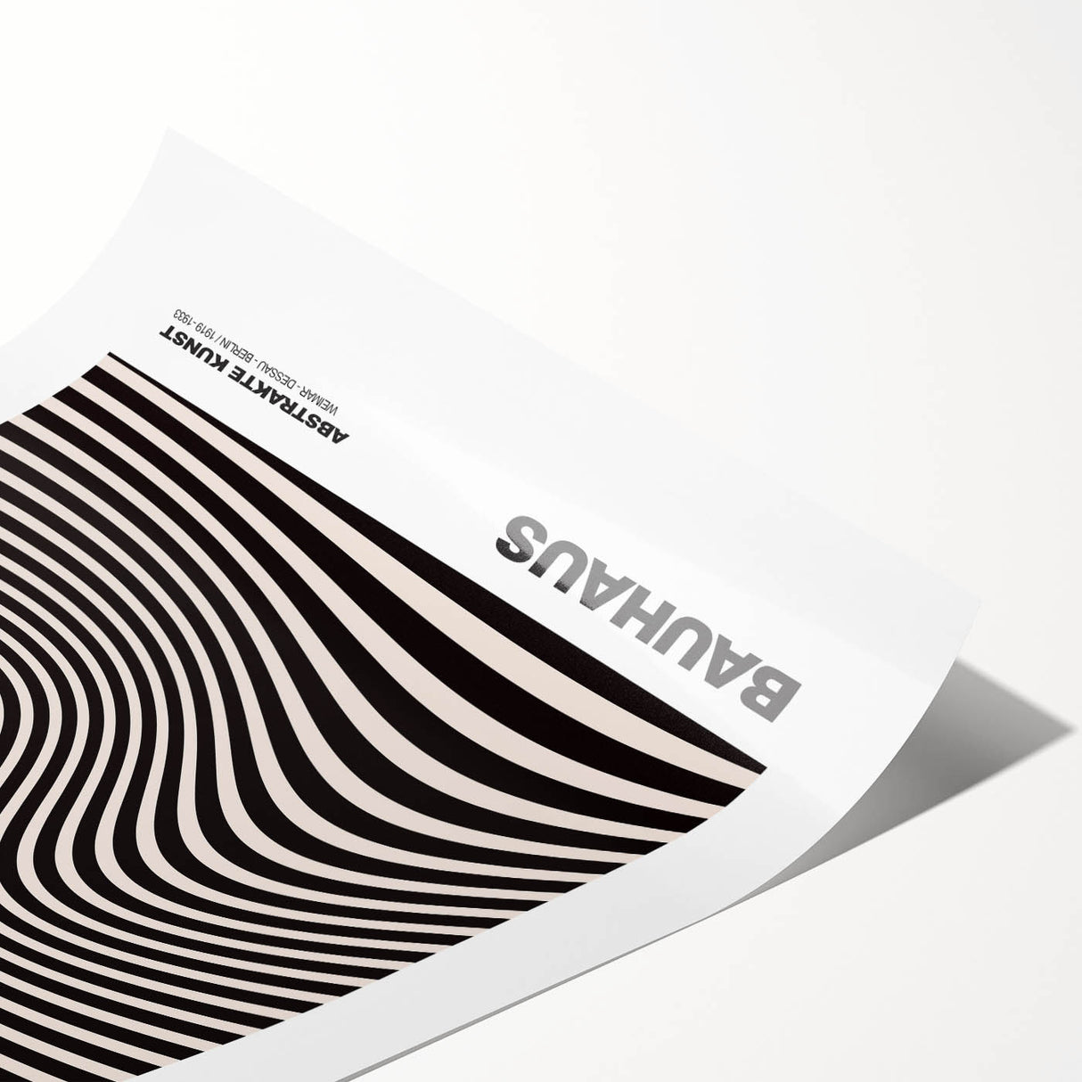 Modern Wall Decor - Abstract Contemporary Art with Wavy Line Design