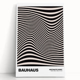 Modern Wall Decor - Abstract Contemporary Art with Wavy Line Design