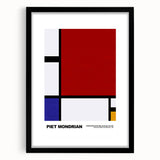 Contemporary Wall Art - Mondrian-Inspired Modern Geometric Canvas Print
