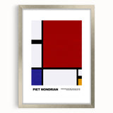 Contemporary Wall Art - Mondrian-Inspired Modern Geometric Canvas Print