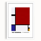 Contemporary Wall Art - Mondrian-Inspired Modern Geometric Canvas Print