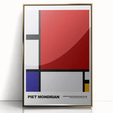 Contemporary Wall Art - Mondrian-Inspired Modern Geometric Canvas Print
