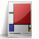 Contemporary Wall Art - Mondrian-Inspired Modern Geometric Canvas Print