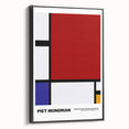 Contemporary Wall Art - Mondrian-Inspired Modern Geometric Canvas Print