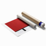 Contemporary Wall Art - Mondrian-Inspired Modern Geometric Canvas Print