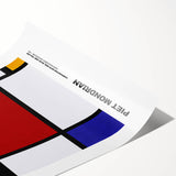 Contemporary Wall Art - Mondrian-Inspired Modern Geometric Canvas Print