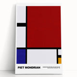 Contemporary Wall Art - Mondrian-Inspired Modern Geometric Canvas Print