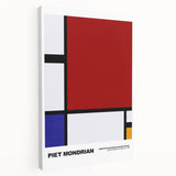 Contemporary Wall Art - Mondrian-Inspired Modern Geometric Canvas Print