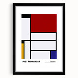 Modern Wall Decor - Mondrian-Inspired Abstract Geometric Canvas Print