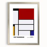 Modern Wall Decor - Mondrian-Inspired Abstract Geometric Canvas Print