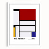 Modern Wall Decor - Mondrian-Inspired Abstract Geometric Canvas Print
