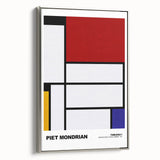 Modern Wall Decor - Mondrian-Inspired Abstract Geometric Canvas Print