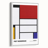 Modern Wall Decor - Mondrian-Inspired Abstract Geometric Canvas Print