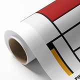 Modern Wall Decor - Mondrian-Inspired Abstract Geometric Canvas Print