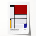 Modern Wall Decor - Mondrian-Inspired Abstract Geometric Canvas Print