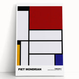 Modern Wall Decor - Mondrian-Inspired Abstract Geometric Canvas Print
