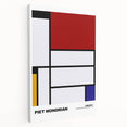 Modern Wall Decor - Mondrian-Inspired Abstract Geometric Canvas Print