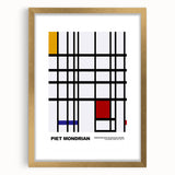 Abstract Modern Art - Mondrian-Inspired Geometric Wall Decor Canvas