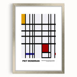 Abstract Modern Art - Mondrian-Inspired Geometric Wall Decor Canvas