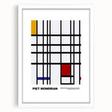 Abstract Modern Art - Mondrian-Inspired Geometric Wall Decor Canvas