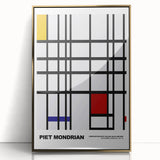 Abstract Modern Art - Mondrian-Inspired Geometric Wall Decor Canvas