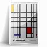 Abstract Modern Art - Mondrian-Inspired Geometric Wall Decor Canvas