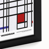 Abstract Modern Art - Mondrian-Inspired Geometric Wall Decor Canvas