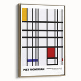 Abstract Modern Art - Mondrian-Inspired Geometric Wall Decor Canvas