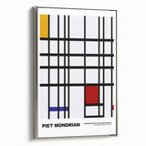 Abstract Modern Art - Mondrian-Inspired Geometric Wall Decor Canvas