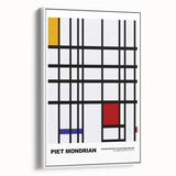 Abstract Modern Art - Mondrian-Inspired Geometric Wall Decor Canvas