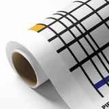 Abstract Modern Art - Mondrian-Inspired Geometric Wall Decor Canvas