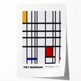 Abstract Modern Art - Mondrian-Inspired Geometric Wall Decor Canvas