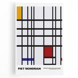 Abstract Modern Art - Mondrian-Inspired Geometric Wall Decor Canvas