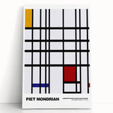 Abstract Modern Art - Mondrian-Inspired Geometric Wall Decor Canvas