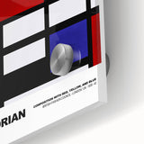 Modern Geometric Art - Mondrian-Inspired Contemporary Wall Decor Canvas