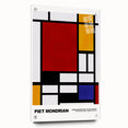 Modern Geometric Art - Mondrian-Inspired Contemporary Wall Decor Canvas